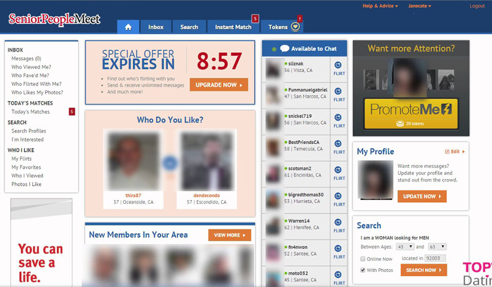 SeniorPeopleMeet Review