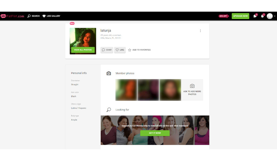 Laten we eens praten over de profielkwaliteit van FatFlirt