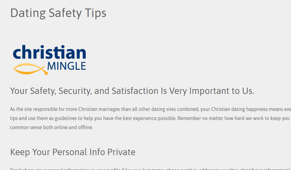 Ποιότητα προφίλ στο ChristianMingle