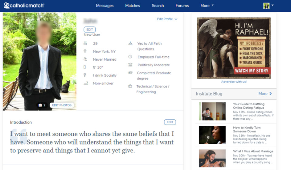 Înregistrare cu Catholicmatch.com - Este foarte ușor