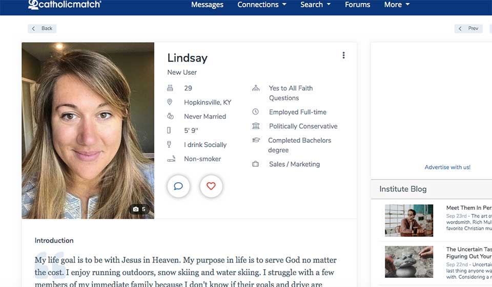 Aplicația mobilă a Catholicmatch.com