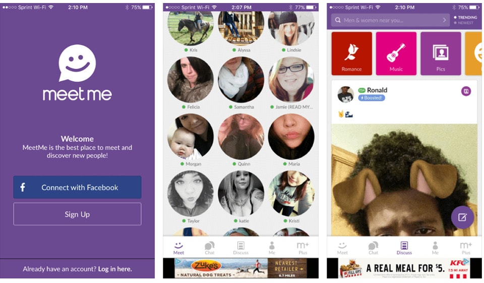 MeetMe — aplikacja mobilna