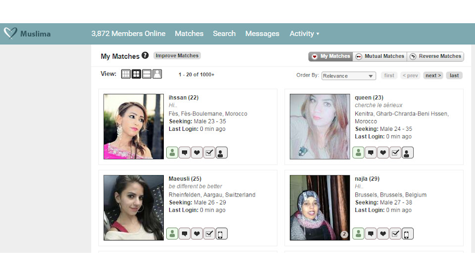 Sprechen wir über die Profilqualität von Muslima